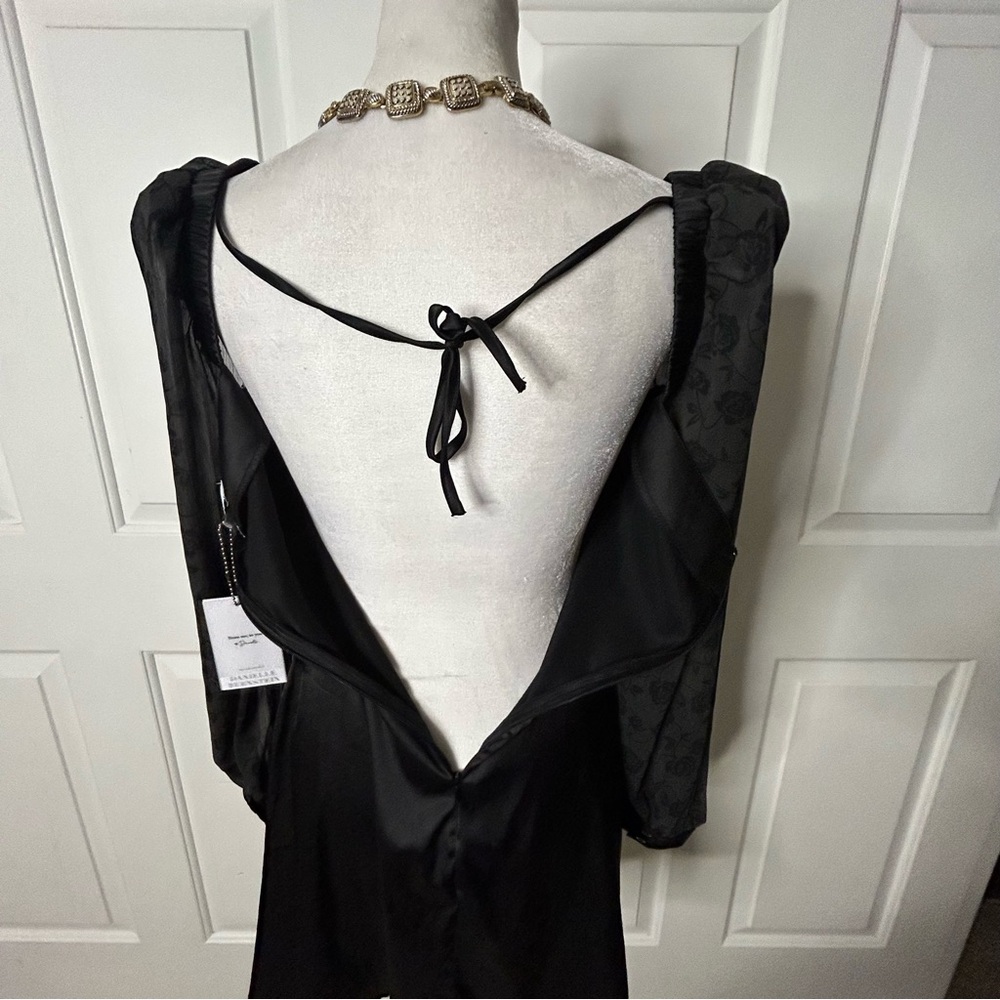 DANIELLE BERNSTEIN Puff-Sleeve Mini Dress (size 6) - Picture 7 of 9